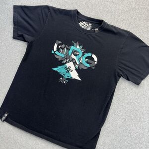 LRG Lifted Research Group Shirt Mens Large L  Black Short Sleeve Tee Cotton Y2K